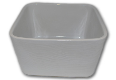 Saladier carré avec relief effet de vague - CA 8696